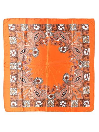 Stylish Multicolored Paisley Cashew Printed Bandana Headscarf for Travel and Parties