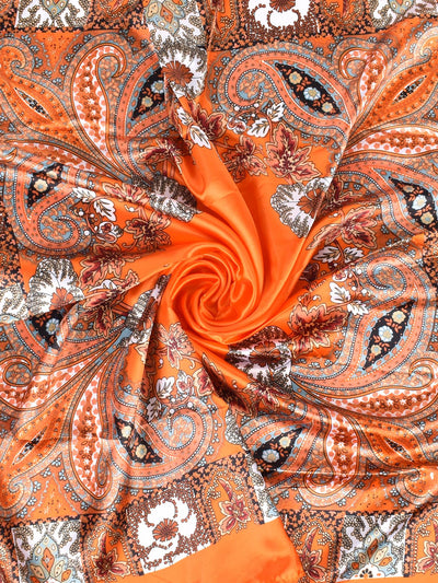 Stylish Multicolored Paisley Cashew Printed Bandana Headscarf for Travel and Parties