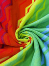 Vibrant Waves Large Beach Towel: Soft, Absorbent, and Multi-Purpose