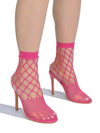 Transparent Elegance: Nudy Mesh Round Toe High Heels
