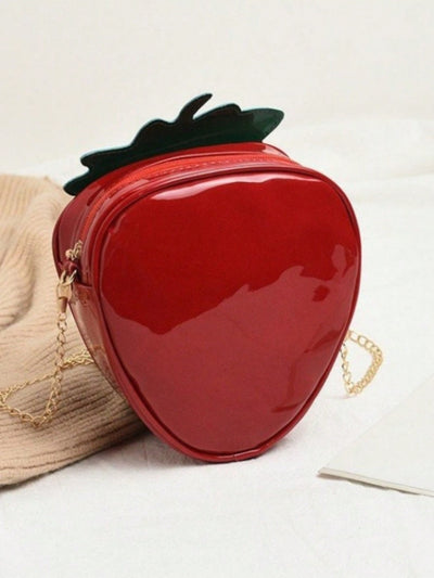 Cartoon Strawberry Crossbody Bag: Fashionable and Lightweight Gift for Girls