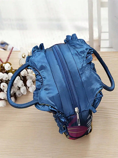 Floral Bloom Drawstring Handbag: Trendy, Simple, and Cute!