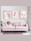 Whimsical Unicorn Trio Unframed Paintings Set for Modern Home Decor