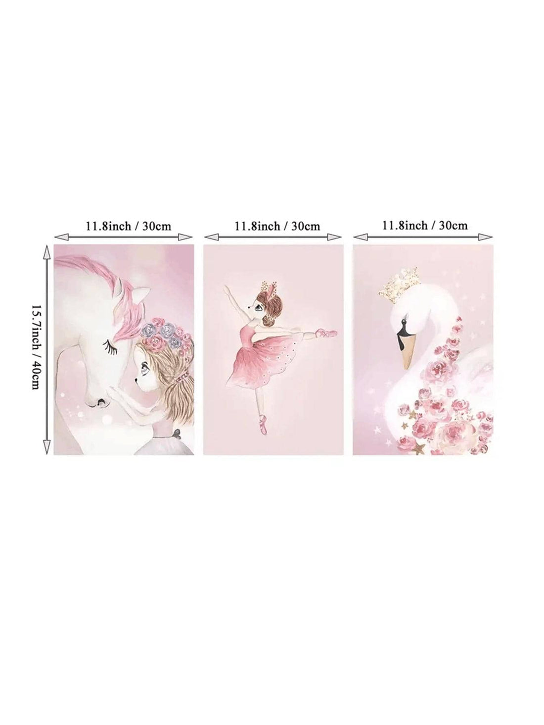 Introduce a touch of whimsy into your modern home decor with our Whimsical Unicorn Trio Unframed Paintings Set. These three beautifully painted unicorns will add a sense of magic and charm to any room. With their vibrant colors and unique style, these paintings will surely make a statement and delight all who see them.