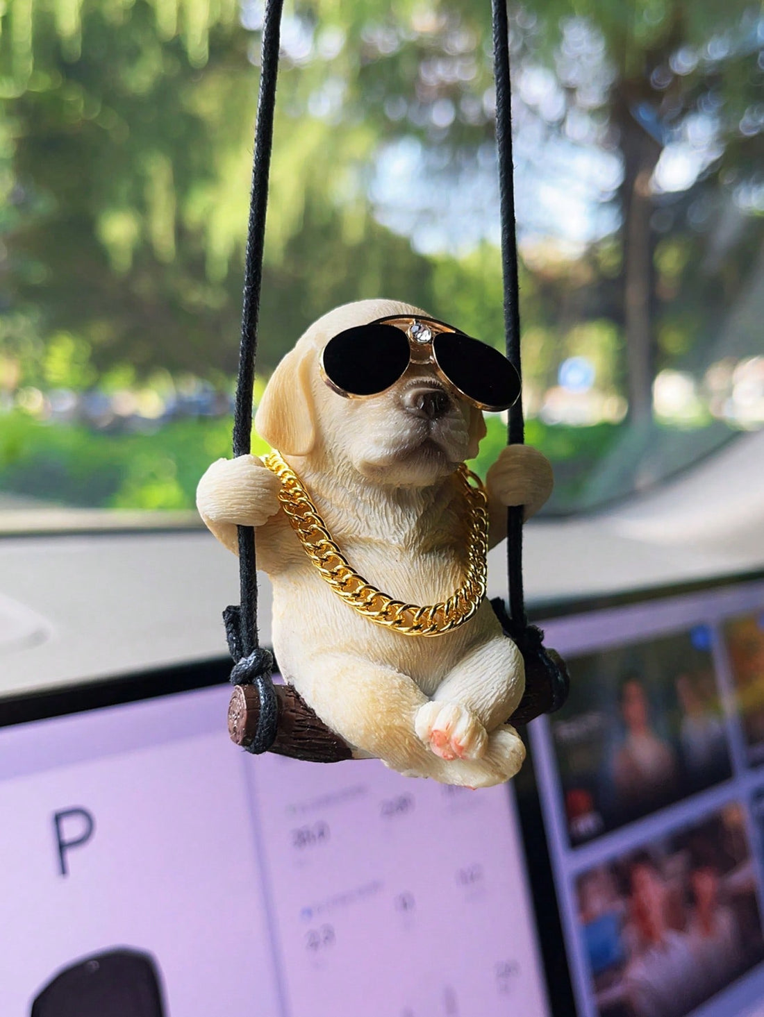 This Paw-fect Travel Companion is a must-have for all dog lovers! Made from durable ABS material, this car hanging ornament features an adorable dog design that adds a touch of fun and personality to any vehicle. Perfect for decorating your car or as a gift for a fellow dog enthusiast.