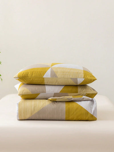 Stylish and Modern Geometric Pattern Duvet Cover Set - Perfect for Enhancing Your Bedroom Decor