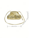 Golden Metallic Mini Ruched Bag: The Ultimate Funky Punk Street Wear Accessory