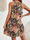 Boho Bliss: Halter Neck Backless Summer Dress for Women