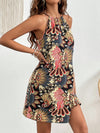 Boho Bliss: Halter Neck Backless Summer Dress for Women