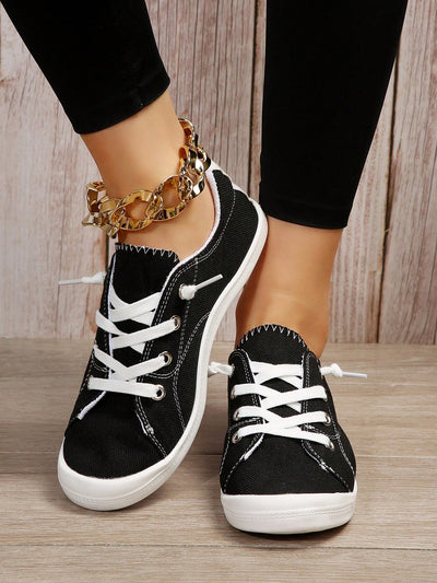 Step Out in Style: Women's Fashionable Lace-Up Sports Shoes