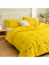 Starry-Eyed Dreams: 3-Piece Eyelash Star Pattern Duvet Cover Set