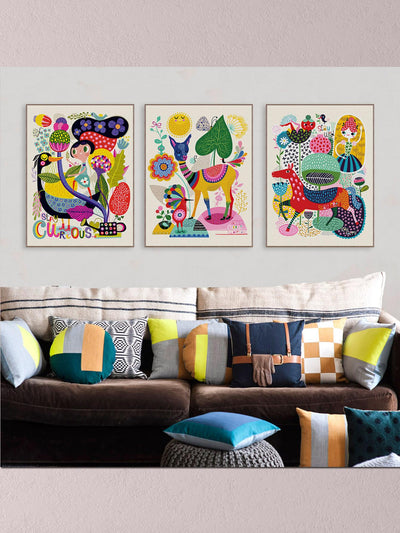 Modern Garden Wall Art Trio: Enhance Your Living Space with Style