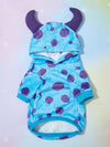 Polka Dot Fleece Pet Hoodie: The Ultimate Cosplay Style for Your Furry Friend