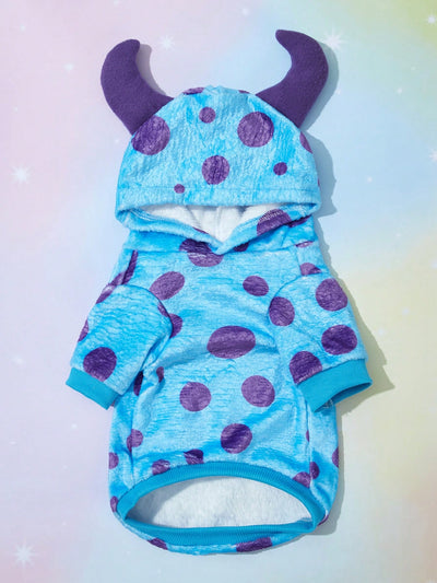 Polka Dot Fleece Pet Hoodie: The Ultimate Cosplay Style for Your Furry Friend