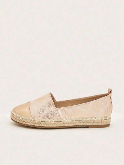 Chic and Comfortable Metallic Detail Espadrille Flats for Your Next Vacation Adventure