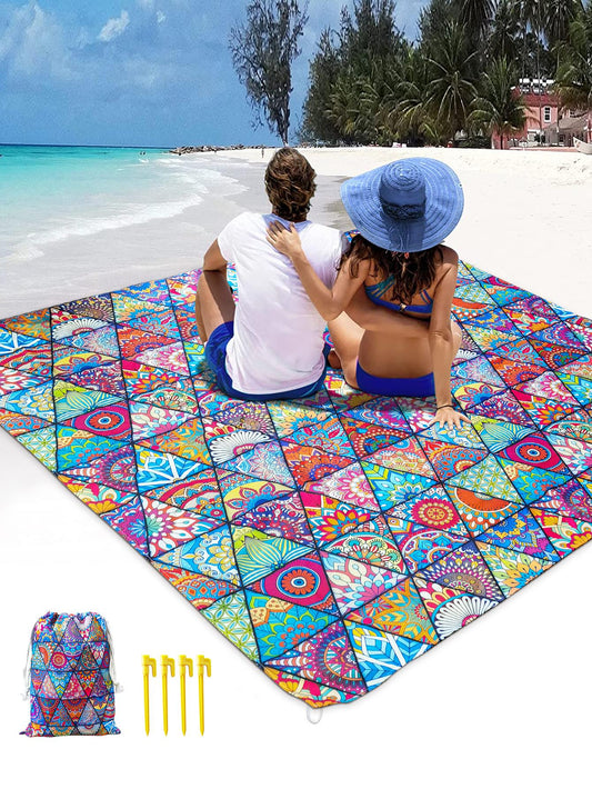 Introducing our Foldable Diamond Mandala <a href="https://canaryhouze.com/collections/towels?sort_by=created-descending" target="_blank" rel="noopener">Beach Mat</a>: the ultimate companion for your outdoor adventures! Stay dry and sand-free with its unique design. Its foldable feature makes it convenient to carry and store, allowing you to focus on enjoying your time outside. Say goodbye to uncomfortable wet or sandy beach days, and hello to a stress-free experience.
