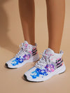 Step up Your Style with Letter Graphic Lace-up Front Running Shoes