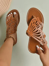 Pearl Perfection: Roman Style Flat Sandals for a Casual & Fashionable Summer Look
