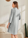 Mythical Stripes Roll-tab Sleeve Shirt Dress