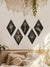 Wooden Diamond Wall Decor: Moonlit Magic for Your Home
