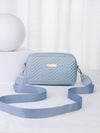 Vibrant Woven Mini Crossbody Bag: Stylish Quilted V-Shape Sling for Everyday Essentials