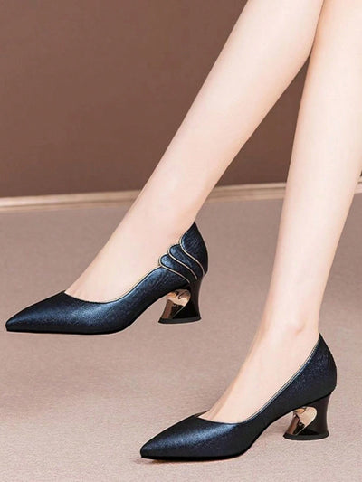 Add a touch of sophistication to your outfit with our Sculptural Elegance Point Toe Court <a href="https://canaryhouze.com/collections/women-canvas-shoes" target="_blank" rel="noopener">Pumps</a>. These pumps feature a unique heel design that adds visual interest and elevates your style. With a pointed toe, these pumps also provide a flattering silhouette for the ultimate elegant look.