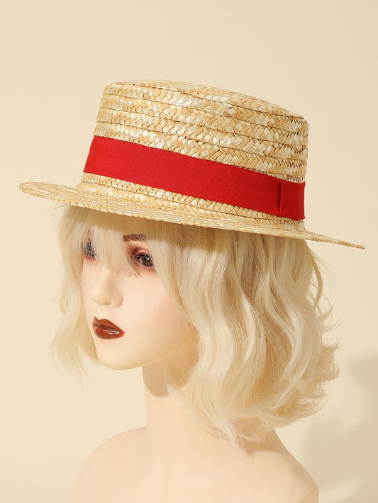 Chic and Stylish Handmade Straw Sun Hat - The Ultimate Beach Accessory for Women