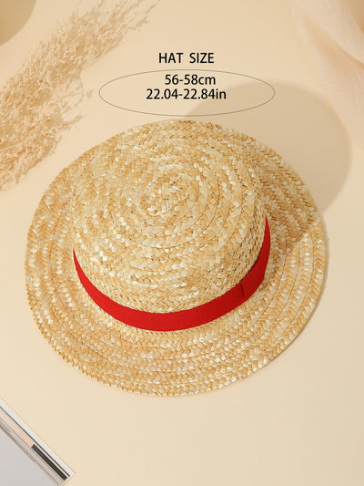 Chic and Stylish Handmade Straw Sun Hat - The Ultimate Beach Accessory for Women