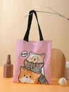 This Adorable Cat Lover's Shoulder Bag is the perfect accessory for any cat enthusiast. Made from durable canvas with a double-sided print, this tote is both practical and stylish. Show off your love for felines with this charming bag while also enjoying its versatility and long-lasting design.