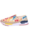 Women's Floral Embroidered Slip-On Loafers: Stylish Casual Sneakers for Women