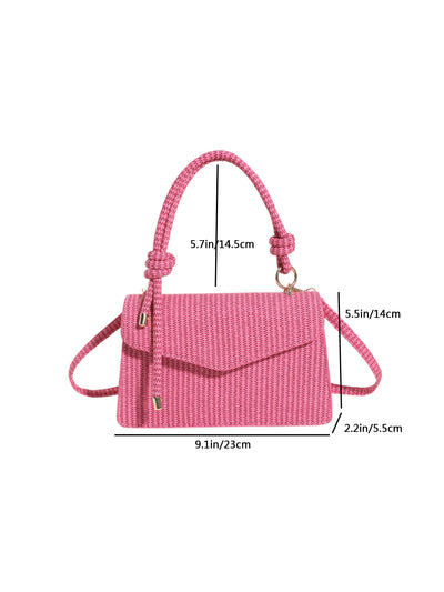 Chic Pink Tote Handbag: Versatile Shoulder & Crossbody Bag for Everyday Elegance