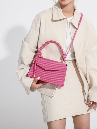 Chic Pink Tote Handbag: Versatile Shoulder & Crossbody Bag for Everyday Elegance