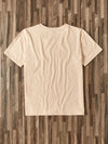 Casual Summer Tee for Teachers: Simple Pattern Round Neck T-Shirt