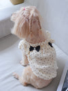 Paw-sitively Adorable: Polka Dot Pet Dress with Bow Detail for Dogs and Cats