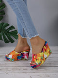 Elevate your summer style with our Summer Blossom Wedge Slide <a href=