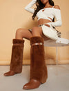 Chic Pointy Toe Knee High Boots - Step Up Your Fashion Game!