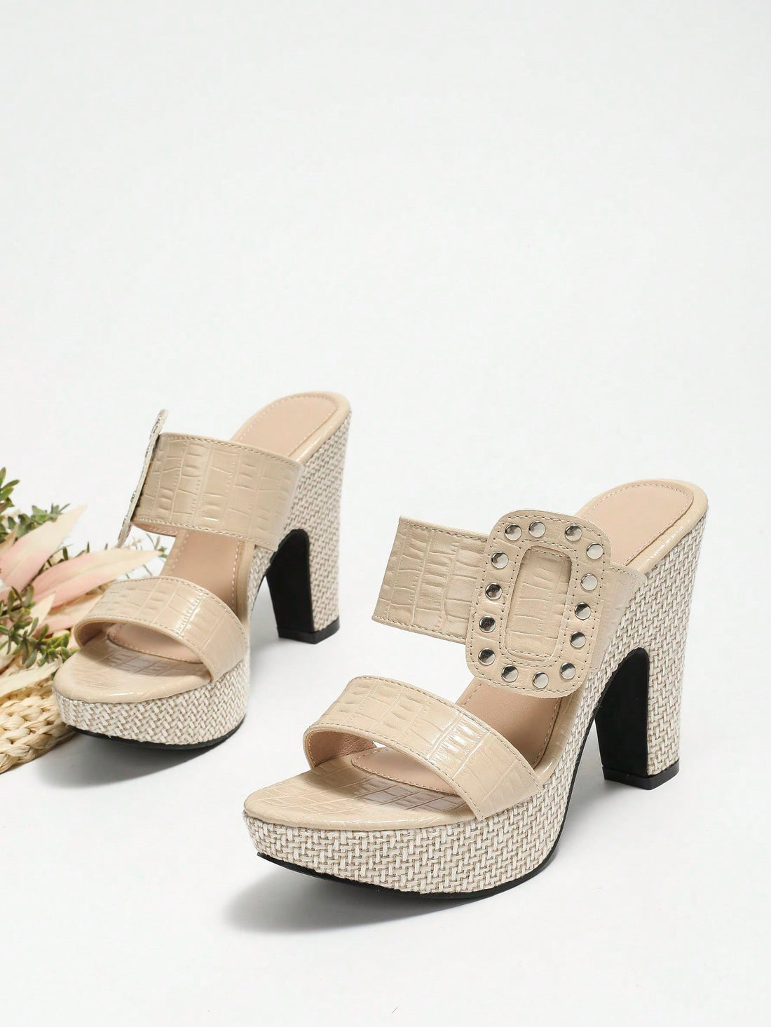 Elevate your style with Summer Chic: Trendy Anti-Slip High Heel Sandals. The thick sole ensures comfort and stability while the trendy design adds a touch of elegance to any summer outfit. Say goodbye to slipping and hello to chic confidence.