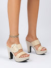 Summer Chic: Trendy Anti-Slip High Heel Sandals with Thick Sole