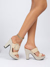 Summer Chic: Trendy Anti-Slip High Heel Sandals with Thick Sole