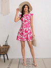 Charming Floral Ruffle Trim Dress for Effortless Elegance