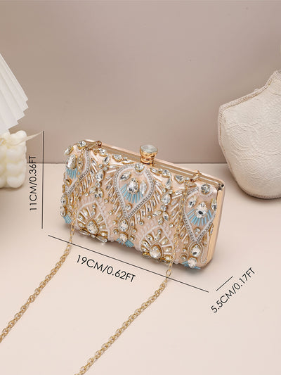 Sparkle & Shine: Elegant Mini Rhinestone Clutch Bag for Glamorous Nights