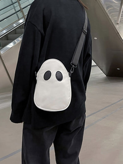 Spooky Chic Mini Cute Ghost Design Purse: The Perfect Novelty Crossbody Bag for Women