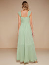 Elegant High-Low Hem Bridesmaid Dress for a Dreamy Wedding Look