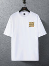 Men's Casual Letter Graphic Tee: Summer Style