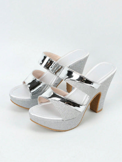 Elegant Patchwork High Heel Sandals: The Perfect Fusion of Style and Comfort