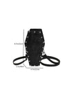 Punk Style Flower Embroidery Mini Leather Shoulder Bag: The Ultimate Gothic Accessory for Women