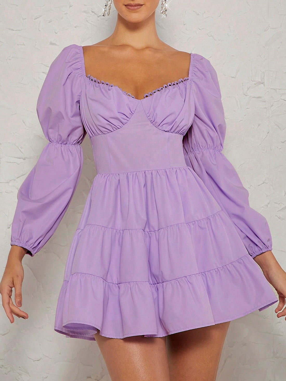 Update your wardrobe with our chic and elegant backless ruffle dress! Featuring lantern sleeves and a stylish backless design, this dress is perfect for any occasion. The ruffled detailing adds a touch of sophistication, while the lantern sleeves offer a unique and trendy look. Elevate your fashion game with this must-have dress.