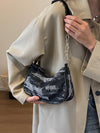 Chic Denim Chain Shoulder Bag - Effortless Style for Every Occasion