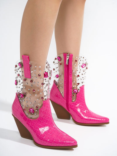 Glamorous Gemstone Crocodile Boots: The Ultimate Western Trend