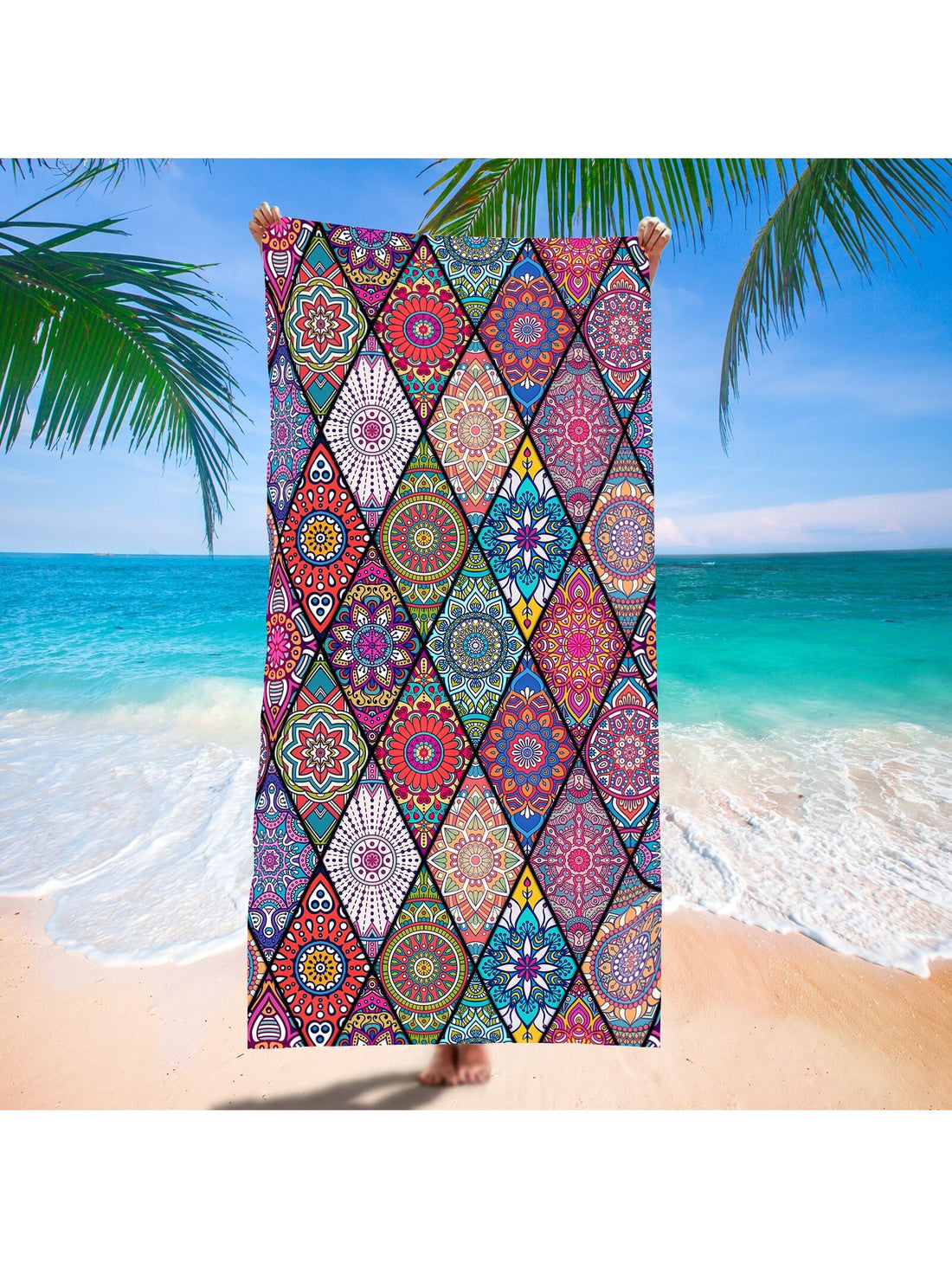 This Boho Bliss <a href="https://canaryhouze.com/collections/towels" target="_blank" rel="noopener">beach towel</a> is perfect for all your summer adventures. Made of microfiber, it is lightweight, quick-drying, and sand-resistant. The trendy mandala print adds a touch of bohemian style. Enjoy your beach days with this ultra-soft and absorbent towel.
